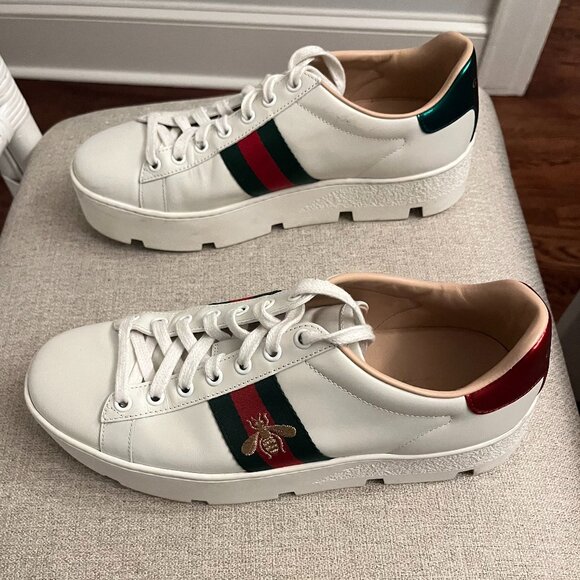 GUCCI Women's Ace Platform Sneaker 38.5 (Size 8) - Picture 5 of 11